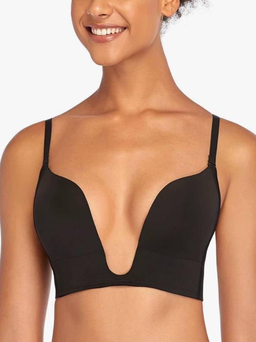 Plunge Bra Convertible Push up Low Cut Seamless Wireless Bra